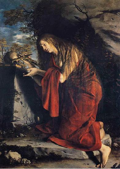 Orazio Gentileschi Saint Mary Magdalen in Penitence oil painting image